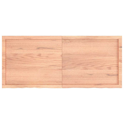 Bordsskiva ljusbrun 140x60x(2-4) cm behandlad massiv ek