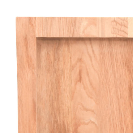 Bordsskiva ljusbrun 140x60x(2-4) cm behandlad massiv ek