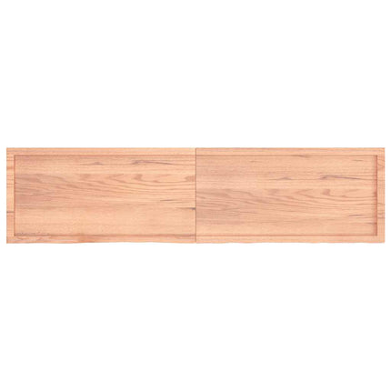 Bordsskiva ljusbrun 200x50x(2-4) cm behandlad massiv ek
