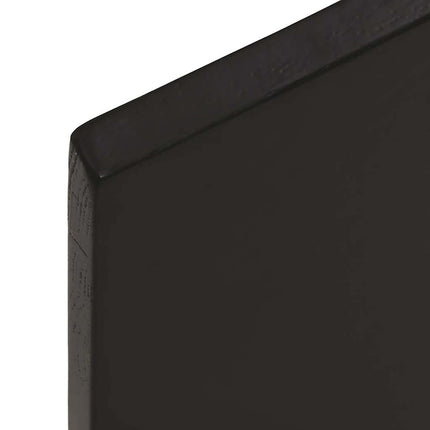 Bordsskiva mörkbrun 100x60x2 cm behandlad massiv ek