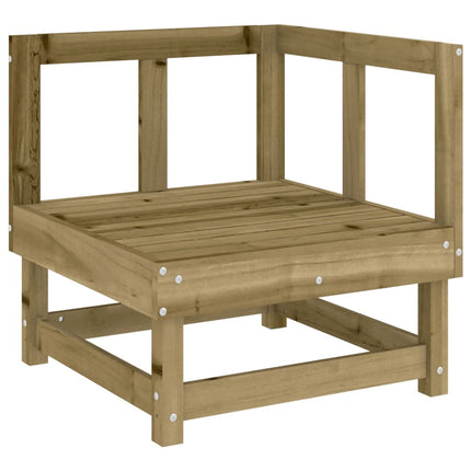 Loungegrupp med dynor 8 delar impregnerad furu