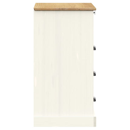 Byrå VIGO vit 80x40x76 cm massiv furu
