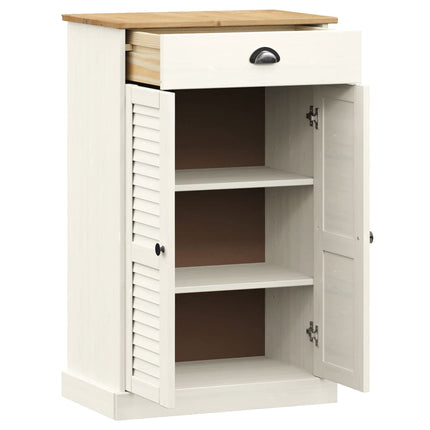 Skoskåp VIGO vit 60x35x96 cm massiv furu