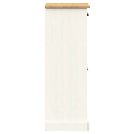 Skoskåp VIGO vit 60x35x96 cm massiv furu