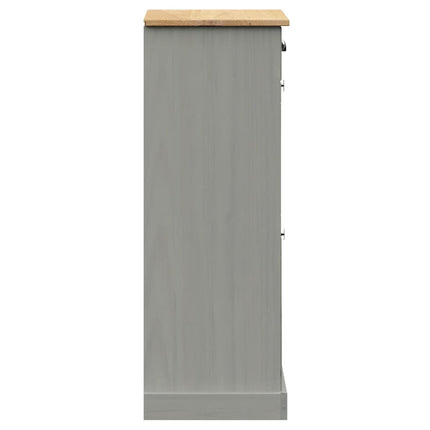 Skoskåp VIGO 60x35x96 cm grå massiv furu