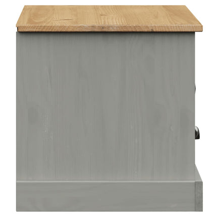 Tv-bänk VIGO grå 106x40x40 cm massiv furu