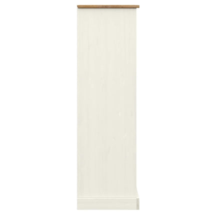 Bokhylla VIGO vit 90x35x114,5 cm massiv furu
