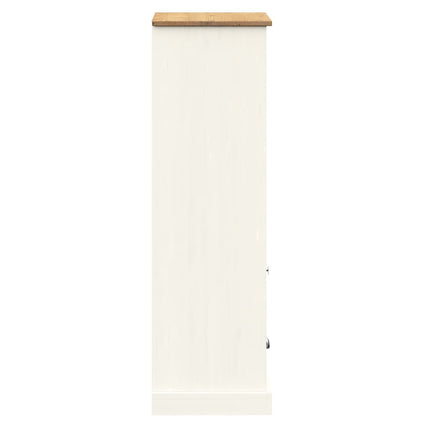 Bokhylla VIGO vit 60x35x114,5 cm massiv furu