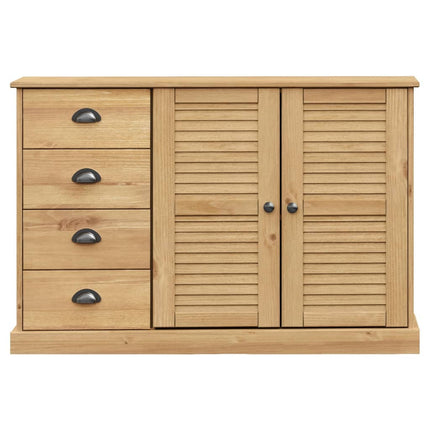 Skänk med lådor VIGO 113x40x75 cm massiv furu