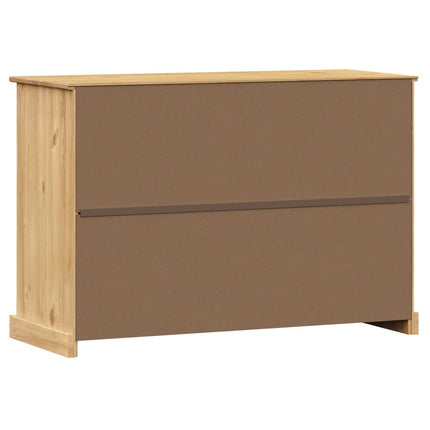 Skänk med lådor VIGO 113x40x75 cm massiv furu