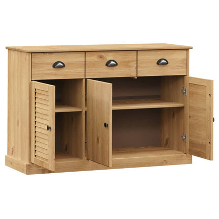 Skänk med lådor VIGO 113x40x75 cm massiv furu