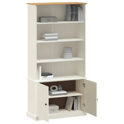 Bokhylla VIGO vit 85x35x170 cm massiv furu