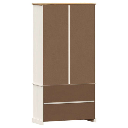Bokhylla VIGO vit 85x35x170 cm massiv furu