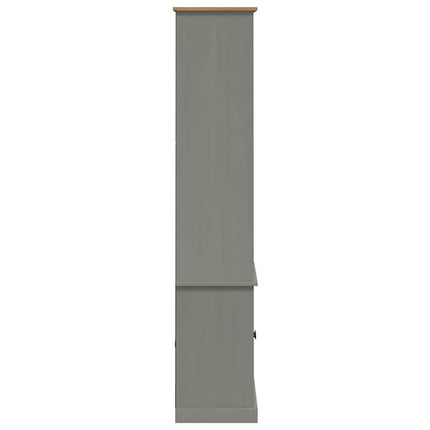 Bokhylla VIGO grå 85x35x170 cm massiv furu