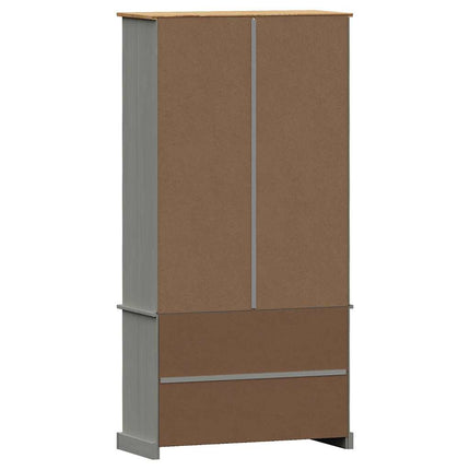 Bokhylla VIGO grå 85x35x170 cm massiv furu