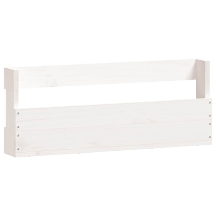 Väggmonterade skoställ 2 st vit 59x9x23 cm massivt furu