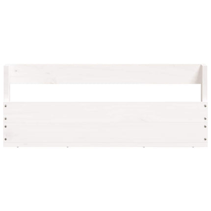 Väggmonterade skoställ 2 st vit 59x9x23 cm massivt furu