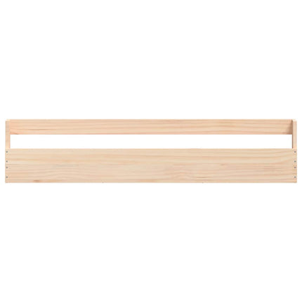 Väggmonterade skoställ 2 st 110x9x23 cm massivt furu