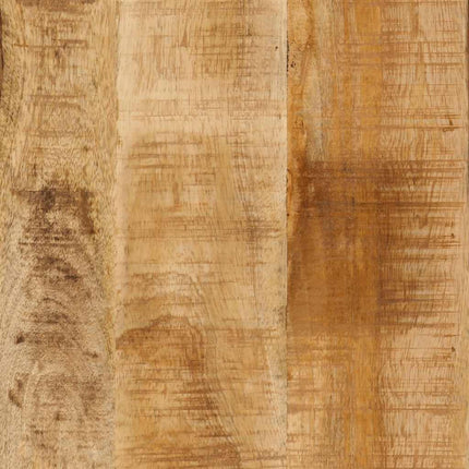 Skrivbord 165x110x77 cm massivt mangoträ och järn