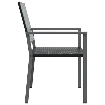 Trädgårdsstolar 6 st svart 54x62,5x89 cm konstrotting