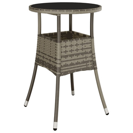 Caféset med dynor 3 delar konstrotting svart