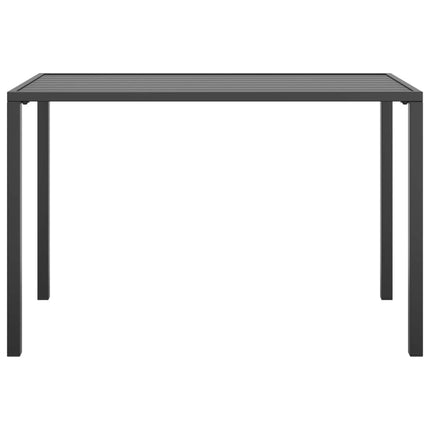 Trädgårdsbord antracit 110x54x70 cm stål