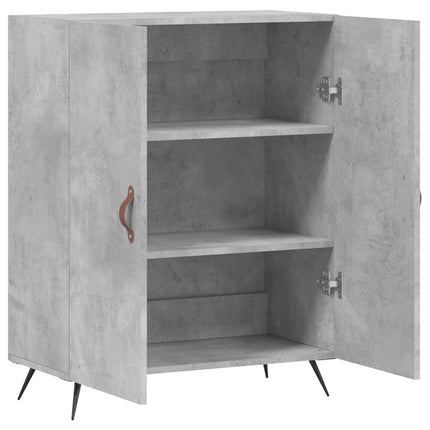 Skänk betonggrå 69,5x34x90 cm konstruerat trä