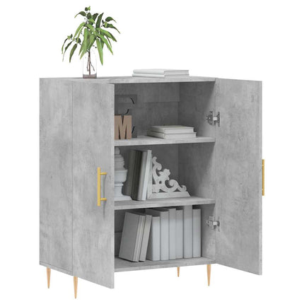 Skänk betonggrå 69,5x34x90 cm konstruerat trä