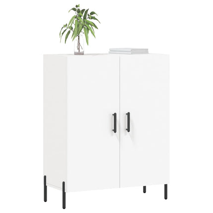 Skåp vit 69,5x34x90 cm konstruerat trä