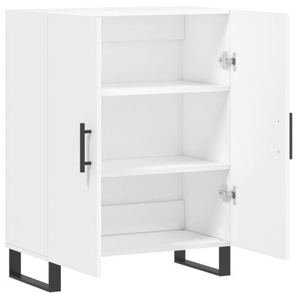 Skåp vit 69,5x34x90 cm konstruerat trä