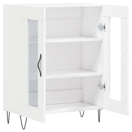 Skåp vit 69,5x34x90 cm konstruerat trä