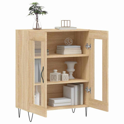 Skänk sonoma-ek 69,5x34x90 cm konstruerat trä