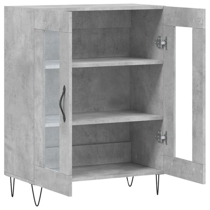 Skänk betonggrå 69,5x34x90 cm konstruerat trä