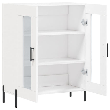 Skåp vit 69,5x34x90 cm konstruerat trä