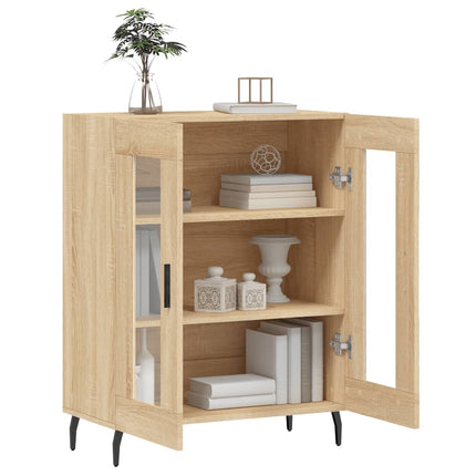 Skänk sonoma-ek 69,5x34x90 cm konstruerat trä