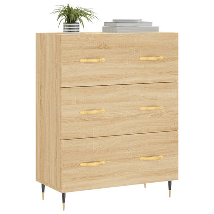 Skänk sonoma-ek 69,5x34x90 cm konstruerat trä