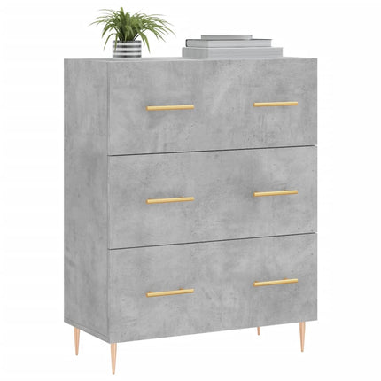 Skänk betonggrå 69,5x34x90 cm konstruerat trä