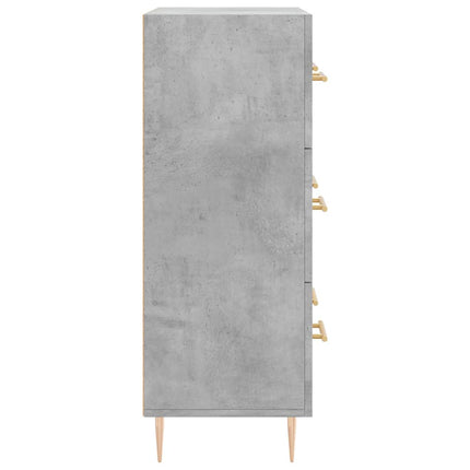 Skänk betonggrå 69,5x34x90 cm konstruerat trä