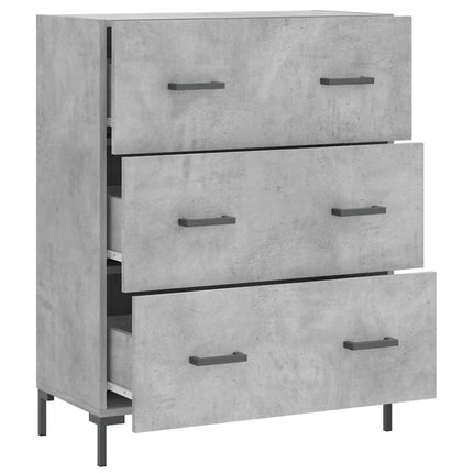 Skänk betonggrå 69,5x34x90 cm konstruerat trä