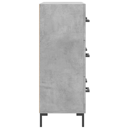 Skänk betonggrå 69,5x34x90 cm konstruerat trä
