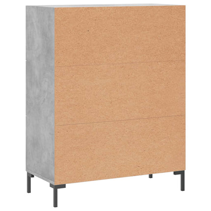 Skänk betonggrå 69,5x34x90 cm konstruerat trä