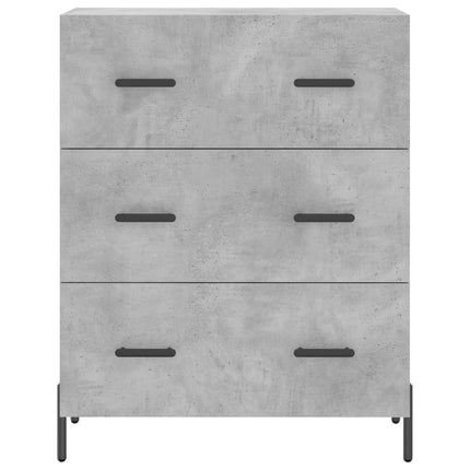 Skänk betonggrå 69,5x34x90 cm konstruerat trä