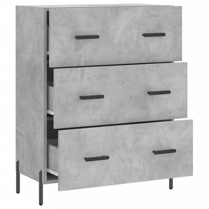 Skänk betonggrå 69,5x34x90 cm konstruerat trä