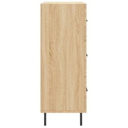 Skänk sonoma-ek 69,5x34x90 cm konstruerat trä