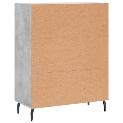 Skänk betonggrå 69,5x34x90 cm konstruerat trä