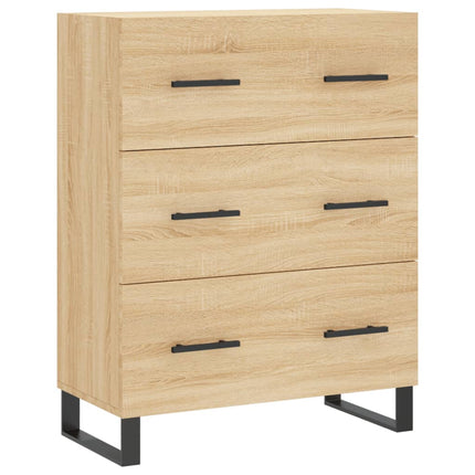 Skänk sonoma-ek 69,5x34x90 cm konstruerat trä