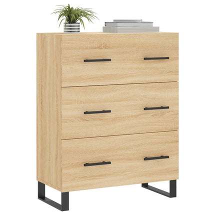 Skänk sonoma-ek 69,5x34x90 cm konstruerat trä