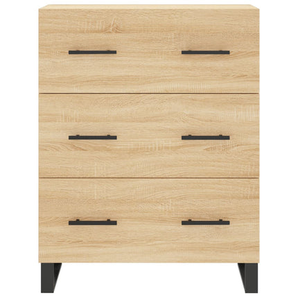 Skänk sonoma-ek 69,5x34x90 cm konstruerat trä