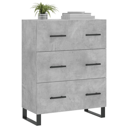 Skänk betonggrå 69,5x34x90 cm konstruerat trä