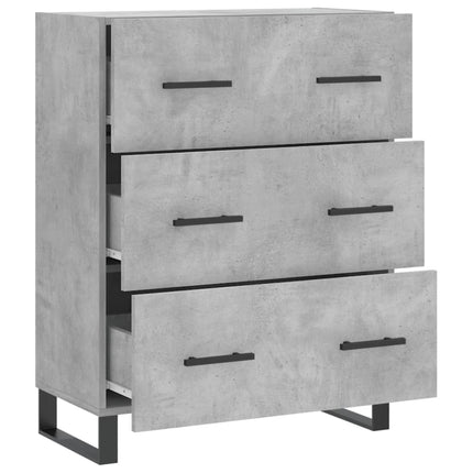 Skänk betonggrå 69,5x34x90 cm konstruerat trä